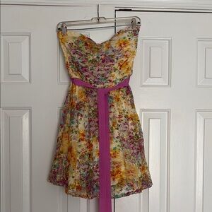 As U Wish Floral Lace Dress